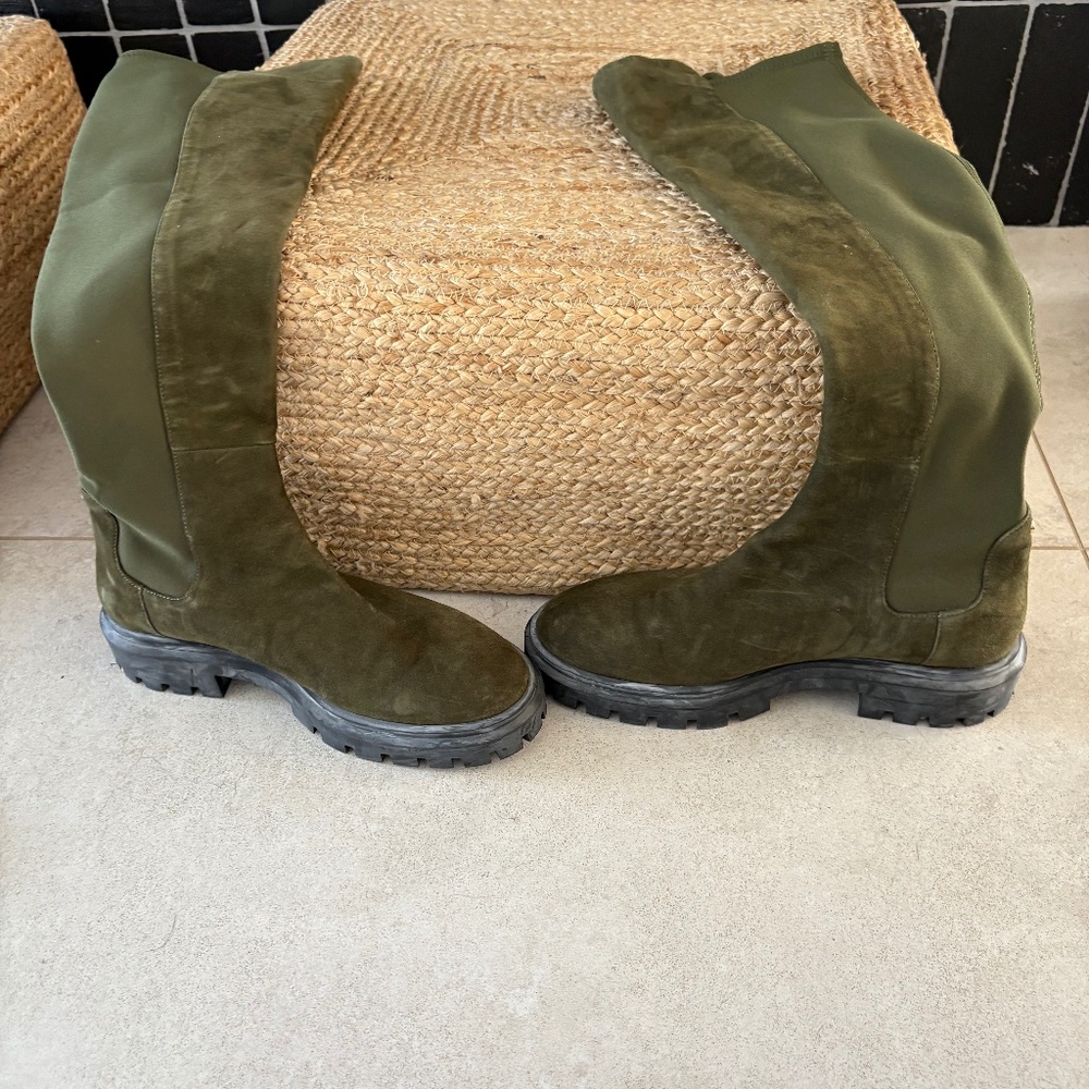 Stuart weitzman suede lift boot